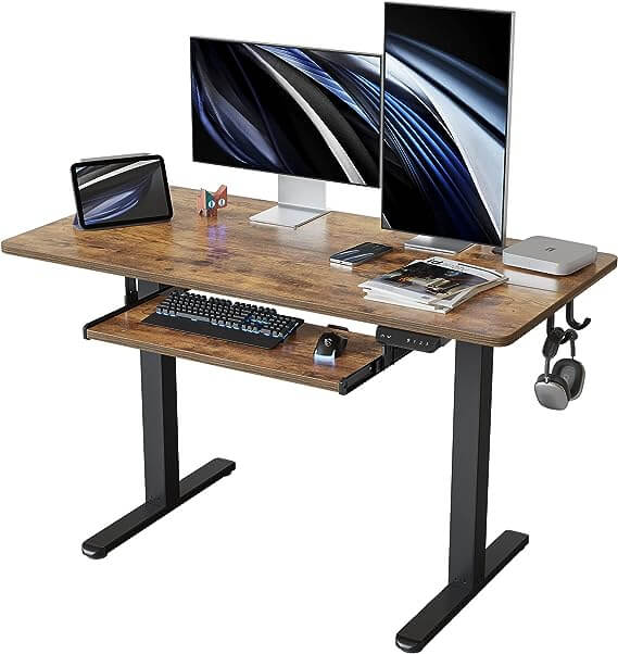 Standing Desk with Keyboard