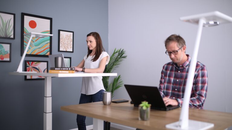 standing desk ideal height