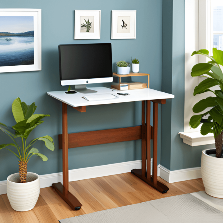 Ergonomic-Small-Standing-Desk-Setup